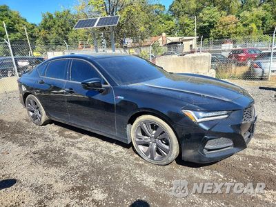 Czwarte zdjęcie samochodu z boku: 2022 ACURA TLX TECH A VIN:19UUB5F58NA004618 - miniatura