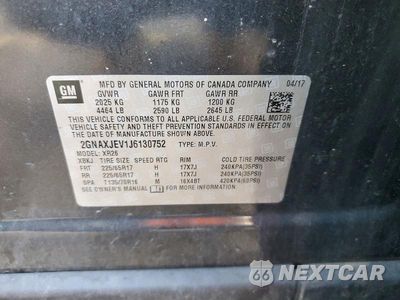 Zdjęcie 13 z 13 samochodu: 2018 CHEVROLET EQUINOX LT VIN:2GNAXJEV1J6130752 - miniatura