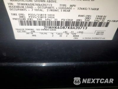 Zdjęcie 14 z 14 samochodu: 2019 FORD FLEX LIMITED VIN:2FMHK6D87KBA20713 - miniatura