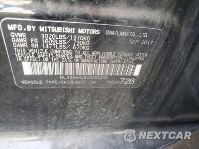 Zdjęcie 12 z 12 samochodu: 2018 MITSUBISHI MIRAGE SE VIN:ML32A4HJ3JH004205 - miniatura