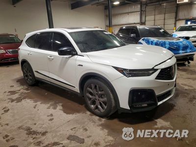 Czwarte zdjęcie samochodu z boku: 2022 ACURA MDX A-SPEC VIN:5J8YE1H05NL052052 - miniatura