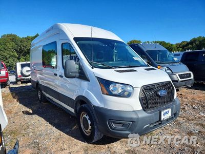 Czwarte zdjęcie samochodu z boku: 2021 FORD TRANSIT 350 DELIVERY VAN VIN:1FTBW3X87MKA61165 - miniatura