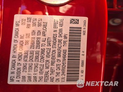 Zdjęcie 13 z 13 samochodu: 2022 HONDA CR-V EX VIN:2HKRW2H51NH645400 - miniatura