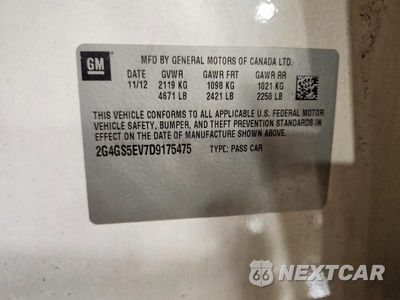 Zdjęcie 12 z 12 samochodu: 2013 BUICK REGAL PREMIUM VIN:2G4GS5EV7D9175475 - miniatura