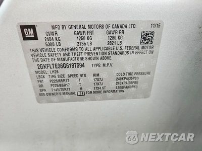 Zdjęcie 13 z 13 samochodu: 2016 GMC TERRAIN SLE VIN:2GKFLTE36G6187594 - miniatura