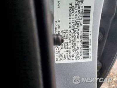 Zdjęcie 12 z 12 samochodu: 2022 HONDA INSIGHT TOURING VIN:19XZE4F97NE009993 - miniatura