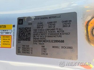 Zdjęcie 12 z 12 samochodu: 2018 CHEVROLET SILVERADO K1500 VIN:1GCNKNEH3JZ289688 - miniatura