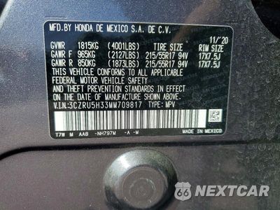Zdjęcie 12 z 12 samochodu: 2021 HONDA HR-V LX VIN:3CZRU5H33MM709817 - miniatura