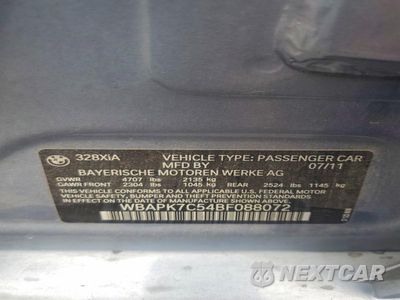 Zdjęcie 12 z 12 samochodu: 2011 BMW 328 XI VIN:WBAPK7C54BF088072 - miniatura