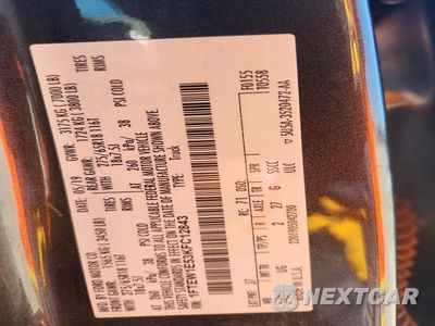 Zdjęcie 12 z 12 samochodu: 2019 FORD F150 SUPERCREW VIN:1FTEW1E53KFC12843 - miniatura