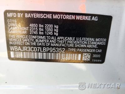 Zdjęcie 12 z 12 samochodu: 2020 BMW 530 I VIN:WBAJR3C07LBP95352 - miniatura