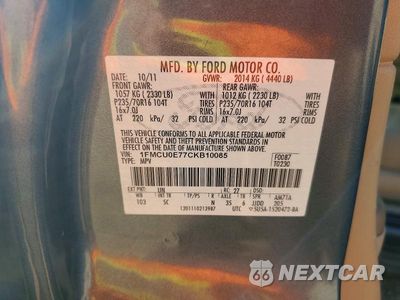 Zdjęcie 13 z 13 samochodu: 2012 FORD ESCAPE LIMITED VIN:1FMCU0E77CKB10085 - miniatura