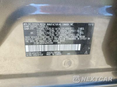 Zdjęcie 12 z 12 samochodu: 2012 TOYOTA RAV4 VIN:2T3BF4DV6CW265266 - miniatura
