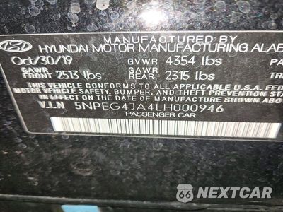 Zdjęcie 14 z 14 samochodu: 2020 HYUNDAI SONATA SE VIN:5NPEG4JA4LH000946 - miniatura