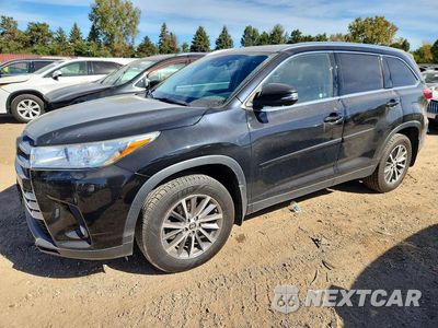 2019 TOYOTA HIGHLANDER XLE 5TDJZRFH9KS592719 - główne zdjęcie licytacji z USA - miniatura