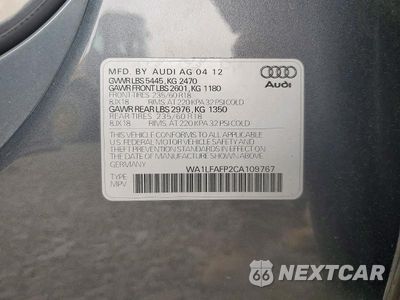 Zdjęcie 13 z 13 samochodu: 2012 AUDI Q5 PREMIUM PLUS VIN:WA1LFAFP2CA109767 - miniatura