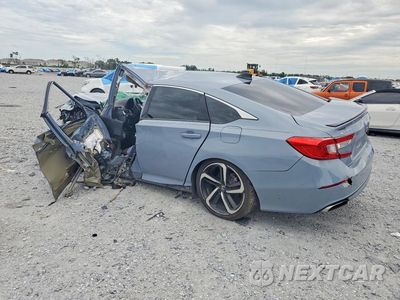 Drugie zdjęcie samochodu z przodu: 2021 HONDA ACCORD SPORT SE VIN:1HGCV1F42MA088601 - miniatura