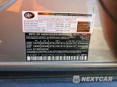 Zdjęcie 13 z 13 samochodu: 2007 MERCEDES-BENZ GL 450 4MATIC VIN:4JGBF71E07A270775 - miniatura