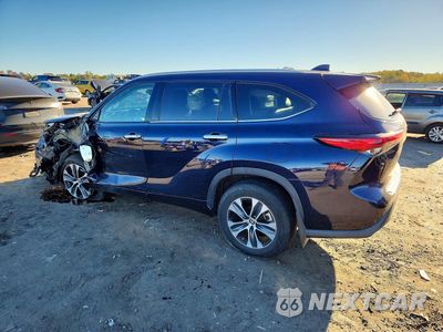 Drugie zdjęcie samochodu z przodu: 2022 TOYOTA HIGHLANDER HYBRID XLE VIN:5TDGBRCH6NS542819 - miniatura