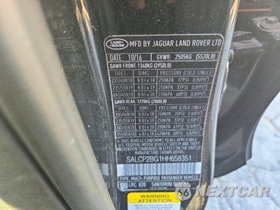 Zdjęcie 12 z 12 samochodu: 2017 LAND ROVER DISCOVERY SPORT SE VIN:SALCP2BG1HH658351 - miniatura