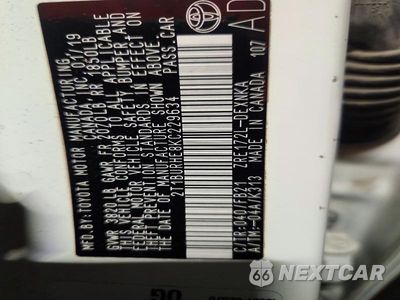 Zdjęcie 14 z 14 samochodu: 2019 TOYOTA COROLLA LE VIN:2T1BURHE8KC229634 - miniatura