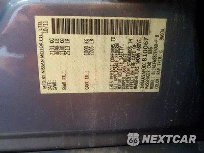 Zdjęcie 12 z 12 samochodu: 2012 NISSAN MAXIMA 3.5 S VIN:1N4AA5AP0CC810067 - miniatura