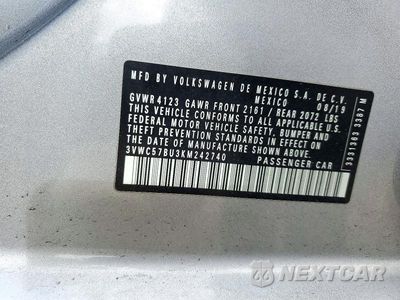Zdjęcie 12 z 12 samochodu: 2019 VOLKSWAGEN JETTA S VIN:3VWC57BU3KM242740 - miniatura