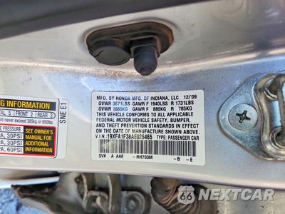 Zdjęcie 13 z 13 samochodu: 2010 HONDA CIVIC VP VIN:19XFA1F38AE026465 - miniatura