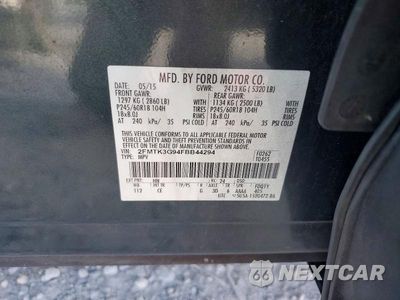 Zdjęcie 13 z 13 samochodu: 2015 FORD EDGE SE VIN:2FMTK3G94FBB44294 - miniatura