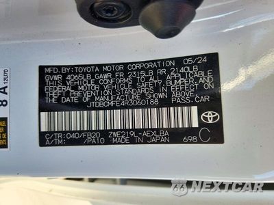 Zdjęcie 13 z 13 samochodu: 2024 TOYOTA COROLLA HYBRID LE VIN:JTDBCMFE4R3060188 - miniatura