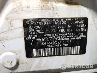 Zdjęcie 12 z 12 samochodu: 2025 HYUNDAI IONIQ 6 LIMITED VIN:KMHM54AC2SA116716 - miniatura