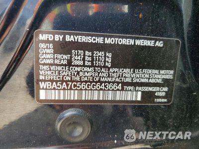 Zdjęcie 13 z 13 samochodu: 2016 BMW 528 XI VIN:WBA5A7C56GG643664 - miniatura
