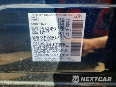 Zdjęcie 12 z 12 samochodu: 2017 INFINITI QX60 BASE VIN:5N1DL0MM7HC544992 - miniatura