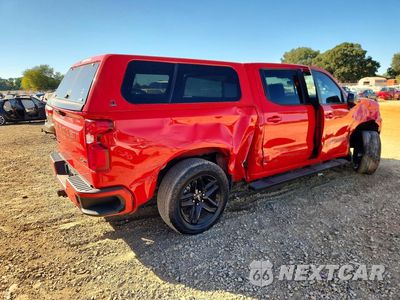 Trzecie zdjęcie samochodu z tyłu: 2023 CHEVROLET SILVERADO K1500 RST VIN:3GCUDEE87PG210862 - miniatura