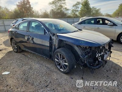 Czwarte zdjęcie samochodu z boku: 2021 HONDA CIVIC EXL VIN:19XFC1F74ME001046 - miniatura