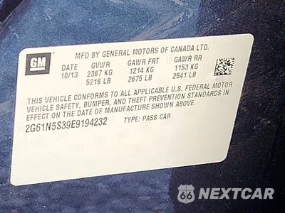 Zdjęcie 13 z 13 samochodu: 2014 CADILLAC XTS LUXURY COLLECTION VIN:2G61N5S39E9194232 - miniatura