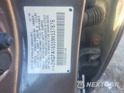 Zdjęcie 12 z 12 samochodu: 2009 HONDA CIVIC LX VIN:2HGFA16559H537876 - miniatura