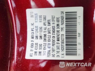 Zdjęcie 12 z 12 samochodu: 2014 HONDA ACCORD LX VIN:1HGCR2F38EA027739 - miniatura