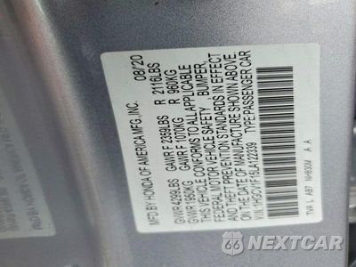 Zdjęcie 13 z 13 samochodu: 2020 HONDA ACCORD LX VIN:1HGCV1F15LA122339 - miniatura