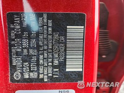 Zdjęcie 12 z 12 samochodu: 2024 HYUNDAI ELANTRA SEL VIN:KMHLM4DG5RU773841 - miniatura
