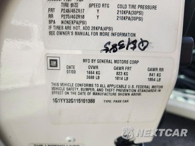 Zdjęcie 13 z 13 samochodu: 2001 CHEVROLET CORVETTE VIN:1G1YY32G115101388 - miniatura