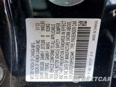Zdjęcie 12 z 12 samochodu: 2023 HONDA CIVIC SPORT VIN:2HGFE2F58PH523445 - miniatura