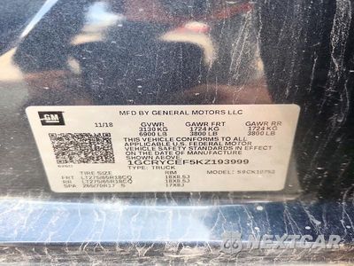Zdjęcie 12 z 12 samochodu: 2019 CHEVROLET SILVERADO K1500 TRAIL BOSS CUSTOM VIN:1GCRYCEF5KZ193999 - miniatura