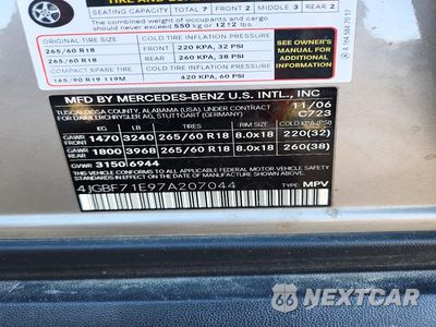 Zdjęcie 13 z 13 samochodu: 2007 MERCEDES-BENZ GL 450 4MATIC VIN:4JGBF71E97A207044 - miniatura