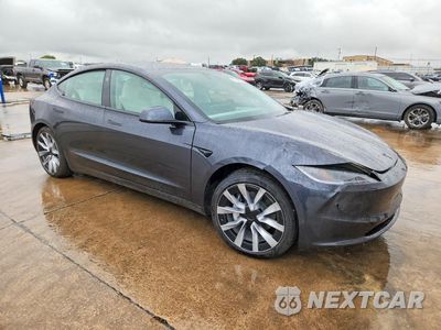 Czwarte zdjęcie samochodu z boku: 2026 TESLA MODEL 3 VIN:5YJ3E1EA6TF159388 - miniatura