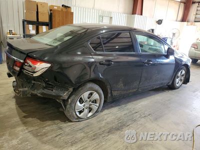 Trzecie zdjęcie samochodu z tyłu: 2013 HONDA CIVIC LX VIN:2HGFB2F54DH516142 - miniatura