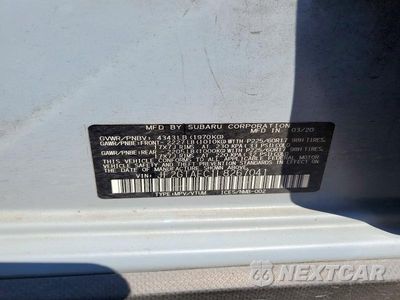 Zdjęcie 12 z 12 samochodu: 2020 SUBARU CROSSTREK PREMIUM VIN:JF2GTAEC1L8267041 - miniatura