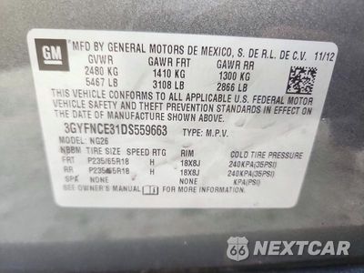 Zdjęcie 13 z 13 samochodu: 2013 CADILLAC SRX LUXURY COLLECTION VIN:3GYFNCE31DS559663 - miniatura