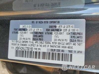 Zdjęcie 12 z 12 samochodu: 2020 MAZDA CX-5 TOURING VIN:JM3KFACMXL0790155 - miniatura