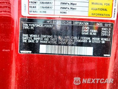 Zdjęcie 12 z 12 samochodu: 2012 VOLVO C70 T5 VIN:YV1672MC2CJ130067 - miniatura